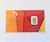 1/2 Gram .999 Fine Silver Bullion Bar