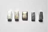 5 Piece Set - 1 Troy Ounce Hand Poured Bullion Bars - .999 Fine Indium - Tin - Bismuth - Lead - Zinc
