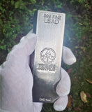 1 Kilo .999 Fine Lead Bullion Bar