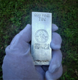 10 Troy Ounce .999 Fine Tin Bullion Bar