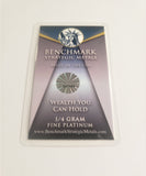 1/4 GRAM .999 FINE PLATINUM BULLION BAR
