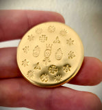 "The Wise King" - HAND MADE ART BRASS ROUND - ONLY 10 MADE - 4 REMAIN