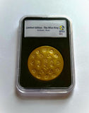 "The Wise King" - HAND MADE ART BRASS ROUND - ONLY 10 MADE - 4 REMAIN