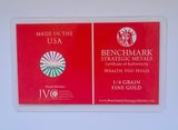 The Real Thing - 1/4 Grain .999 Fine 24K Gold Bar in COA Card