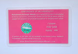 Breast Cancer Pink Ribbon - 1 Grain .999 Fine 24K Gold Bar in COA Card