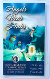 Angels Wear Scrubs - 1/4 Grain .999 Fine 24k Gold Bullion Bar In COA Card