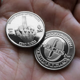 Zero Fucks - Middle Finger Novelty Coin