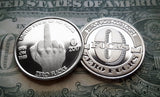 Zero Fucks - Middle Finger Novelty Coin