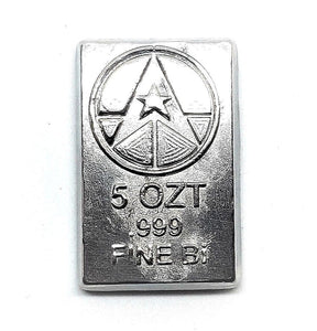 5 Troy Ounce .999 Fine Bismuth Bullion Bar