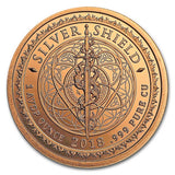 1 Ounce .999 Fine Copper Round - Cannabis Leaf