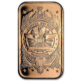 1 Ounce .999 Fine Copper Bar - Morgan Dollar