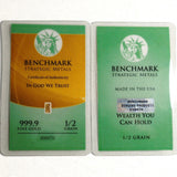 1/2 Grain .9999 Fine 24k Gold Bullion Bar