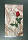 Satin Red Rose - 1/4 Grain .9999 Fine 24k Gold Bullion Bar In COA Card