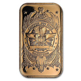 1 Ounce .999 Fine Copper Bar - Saint-Gaudens