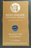 Satin Red Rose - 1/4 Grain .9999 Fine 24k Gold Bullion Bar In COA Card