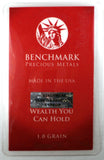1 Grain .9999 Fine 24k Gold Bullion Bar