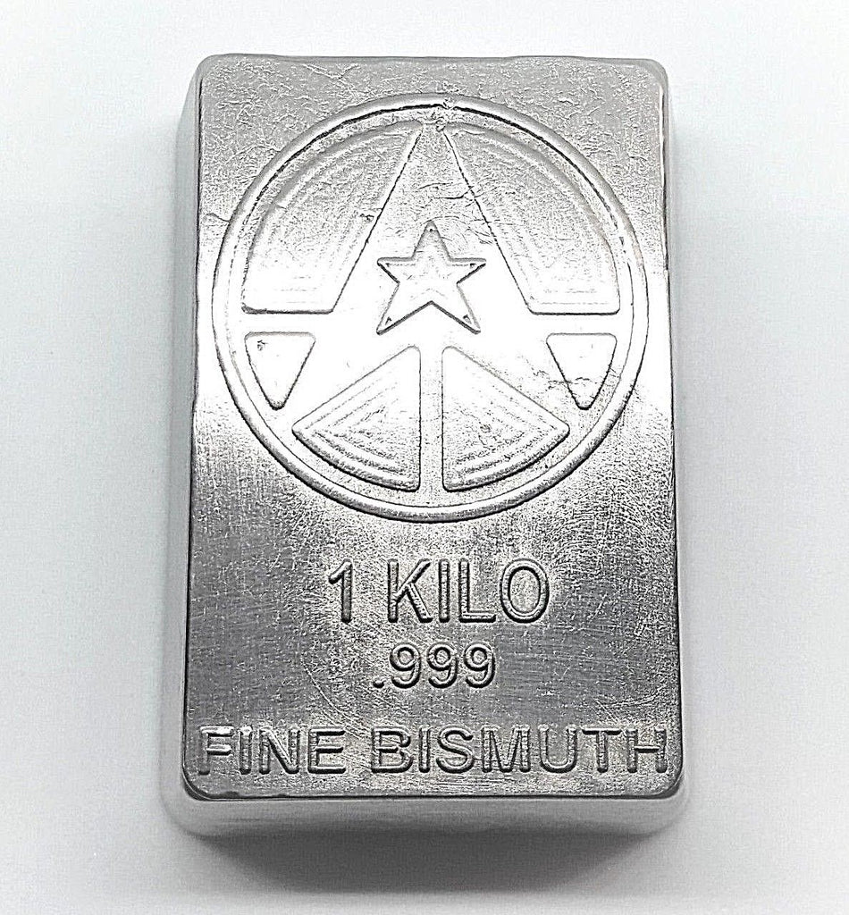 1 Kilo .999 Fine Bismuth Bullion Bar