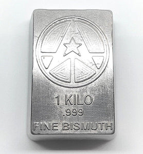 1 Kilo .999 Fine Bismuth Bullion Bar