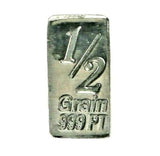1/2 Grain .999 Fine Platinum Bullion Bar