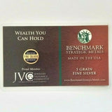 5 Grain .999 Fine Silver Bullion Bar - In COA Card