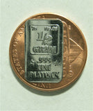 1/2 GRAM .999 FINE PLATINUM BULLION BAR