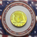 Gold Plated Donald Trump 2024 Souvenir Coin