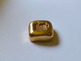 1 Ounce .9999 Fine Copper Geiger Bar - 24k Gold Electroplated