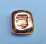 1 Ounce .9999 Fine Copper Bullion  - German Poured Geiger Edelmetalle Bar