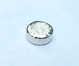 1 Troy Ounce .999 Fine Silver Button Round - Hand Poured & Textured