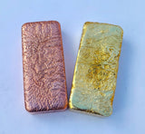 Dual Set - .999 Fine Copper & Brass Art Bars - Hand Poured & Hand Stamped
