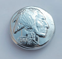 Indian Head -  .999 Fine Zinc Art Round ( 70 - 80 Grams )