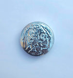 Zombie Indian Head -  .999 Fine Zinc Art Round ( 70 - 80 Grams )
