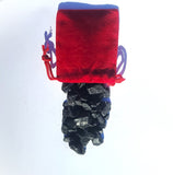 (10) Red Velvet Bags of Genuine Pennsylvania Anthracite Coal - Great Stocking Stuffer