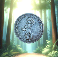 Cute Adventurer Anime Girl - Novelty Coin