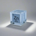 10mm .9999 Fine Zinc Elemental Cube in Protective Case