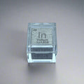 10mm .9999 Fine Indium Elemental Cube in Protective Case