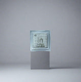 10mm .9999 Fine Indium Elemental Cube in Protective Case