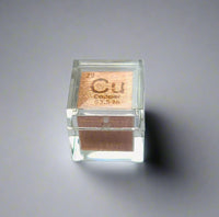 10mm .999 Fine Copper Elemental Cube in Protective Case