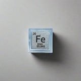 10mm .9999 Fine Iron Elemental Cube in Protective Case