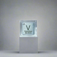 10mm .999 Fine Vanadium Elemental Cube in Protective Case