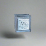 10mm .9999 Fine Magnesium Elemental Cube in Protective Case