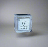 10mm .999 Fine Vanadium Elemental Cube in Protective Case