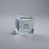 10mm .995 Fine Nickel Elemental Cube in Protective Case