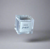 10mm .999 Fine Vanadium Elemental Cube in Protective Case