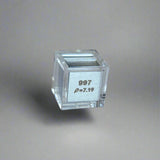 10mm .997 Fine Chromium Elemental Cube in Protective Case