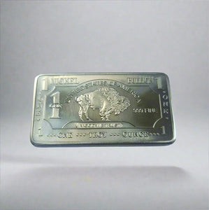 1 Troy Ounce .999 Fine Nickel Bullion Bar