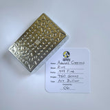 Adamas Crepitus - 1 Pound Hand Poured .999 Fine Zinc Art Bar with Certificate of Authenticity