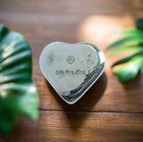 Heart -  .999 Fine Zinc Art Bar ( 70 -80 Grams ) - With Certificate of Authenticity