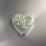 Heart -  .999 Fine Zinc Art Bar ( 70 -80 Grams ) - With Certificate of Authenticity