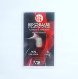 Ruby Red - 1 Grain .999 Fine Silver Bullion Bar - In COA Card